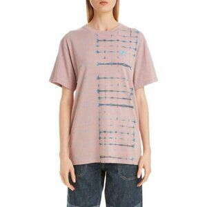 Loewe Pink Embroidered Tie-Dyed Cotton-Jersey T-Shirt